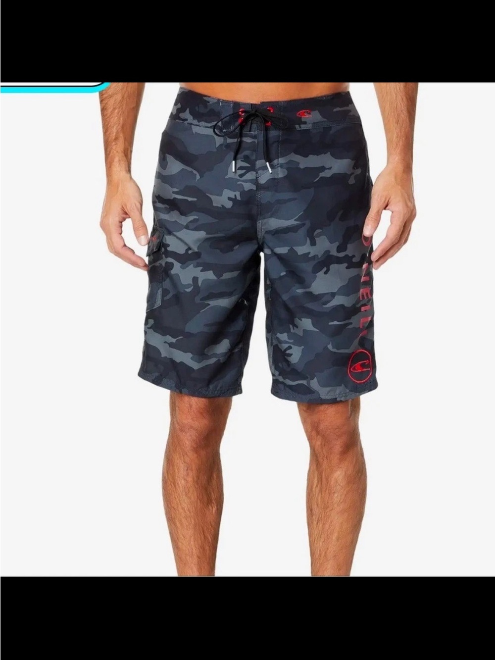 O’neill santa cruz print camo board shorts 36”